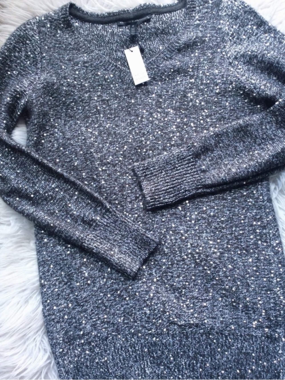 NWT WHBM Sequin Tunic Sweater - Picture 4 of 8